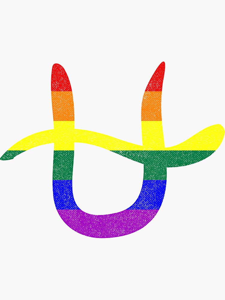 Lgbtq Gay Pride Flag Ophiuchus Zodiac Sign Sticker By Valador Redbubble