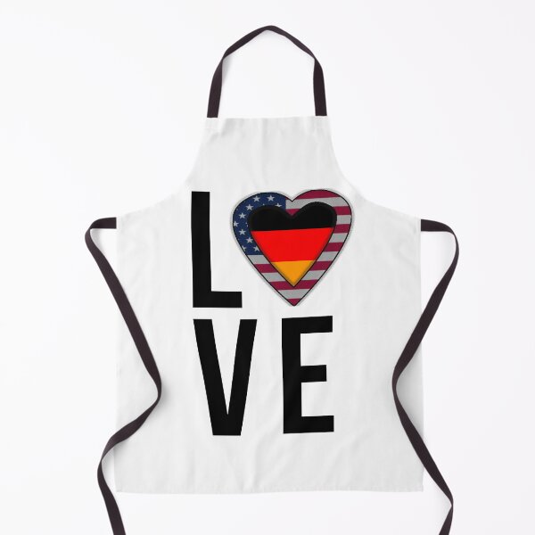 Item preview, Love American and German Heart - Liebe Amerikanisch und Deutsches Herz designed and sold by PandLcreations.