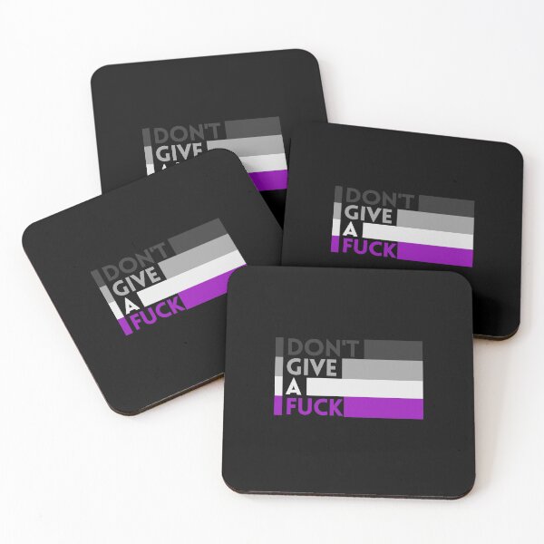 Item preview, Dont Give A Fuck. Asexual Pride designed and sold by Subtle Pride Shop.