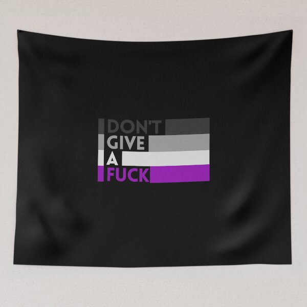 Item preview, Dont Give A Fuck. Asexual Pride designed and sold by Subtle Pride Shop.