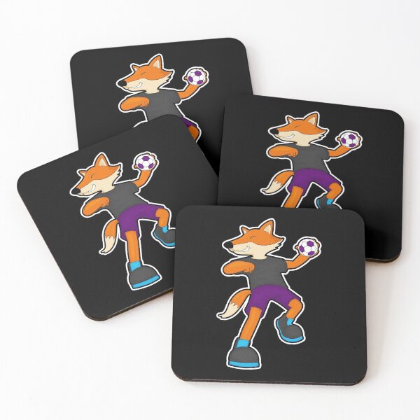 Item preview, Fox at Handball player with Handball designed and sold by Snabdesign84.