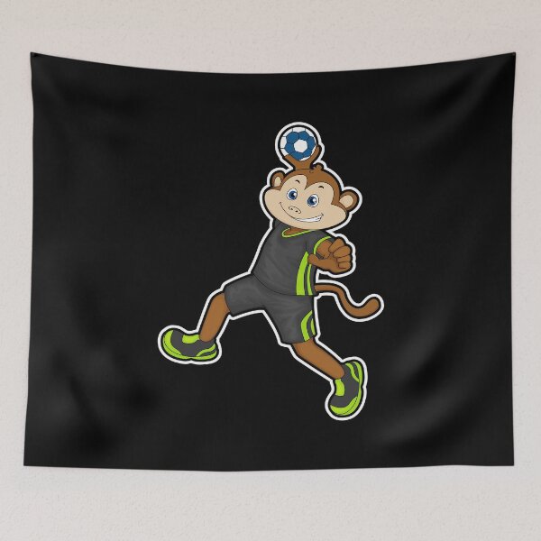 Item preview, Monkey at Handball player with Handball designed and sold by Snabdesign84.