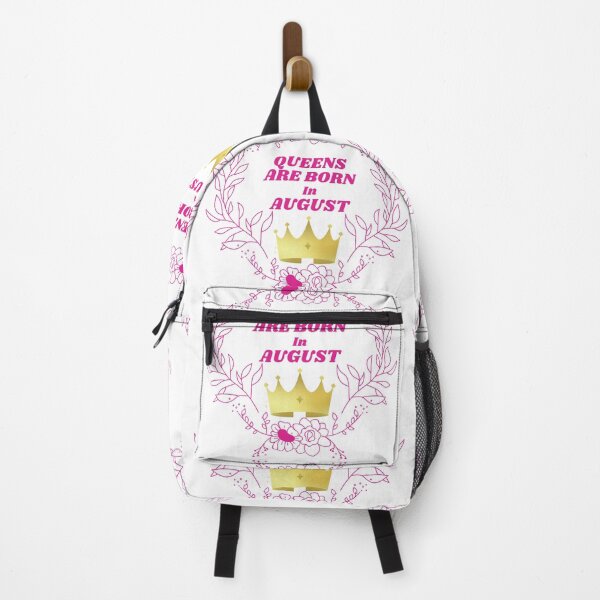 Item preview, Queens Are Born In August - Pink Floral - Gold Crown (available in all the months of the year & in birth years) designed and sold by OceansSupply.