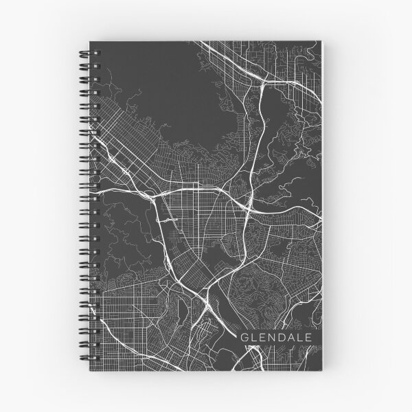 Item preview, Glendale Map, USA - Gray designed and sold by MainStreetMaps.