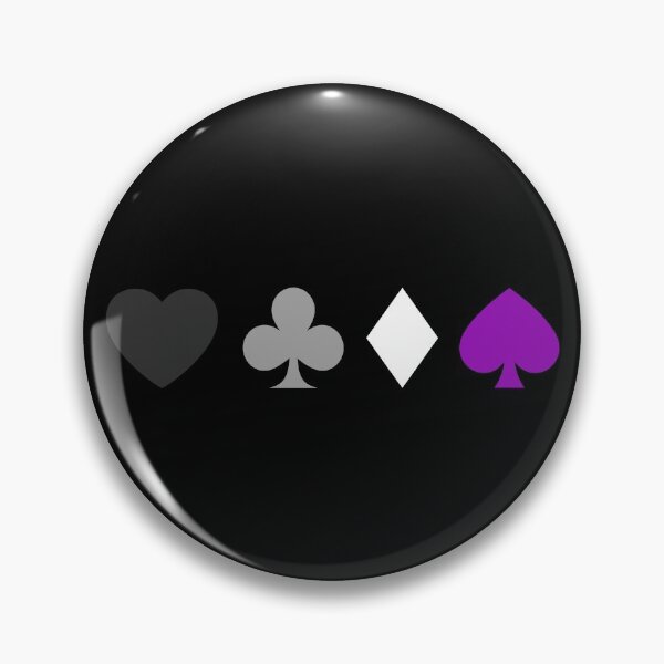 Item preview, Heart. Club. Diamond. Spade. Asexual Pride designed and sold by Subtle Pride Shop.
