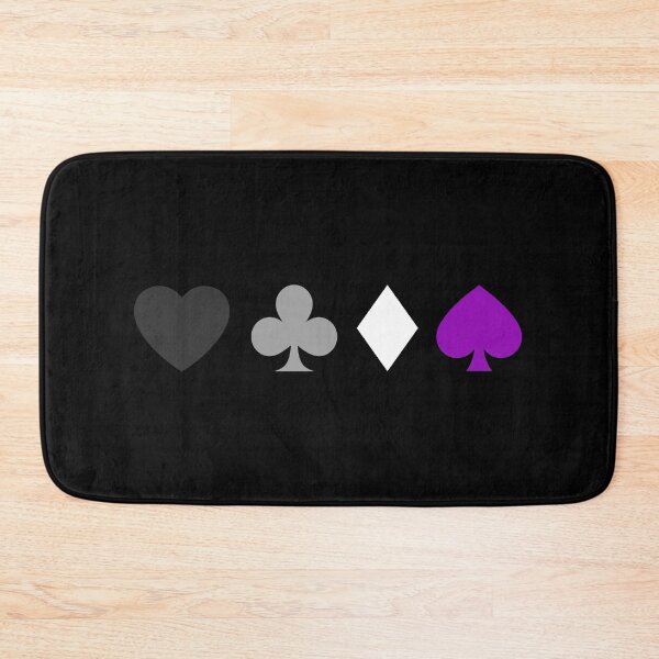 Item preview, Heart. Club. Diamond. Spade. Asexual Pride designed and sold by Subtle Pride Shop.
