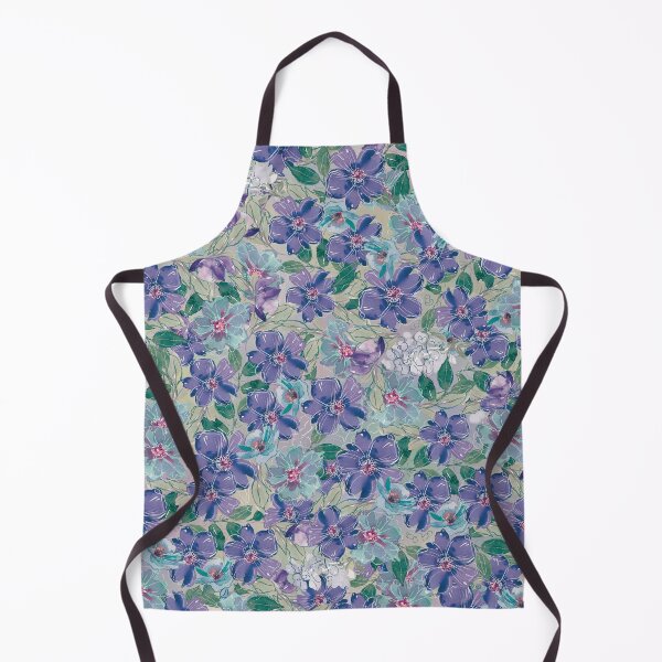 Item preview, Flower pattern in blue , turquoise and violet designed and sold by marina63.