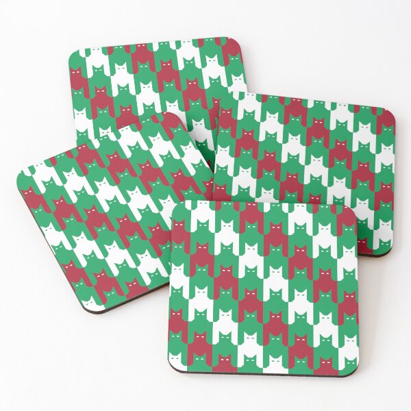 Item preview, Christmas Cats Hounds Tooth designed and sold by Lisann.