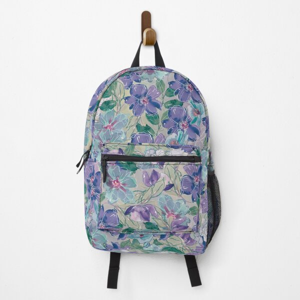 Item preview, Flower pattern in blue , turquoise and violet designed and sold by marina63.