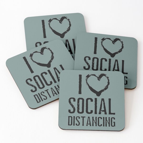 Item preview, I love social distancing  designed and sold by Growwithme.