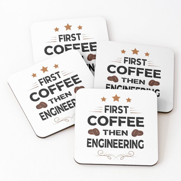 Item preview, First Coffee Then Engineering  designed and sold by Docartdesign.