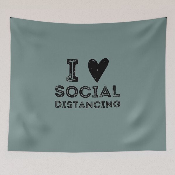 Item preview, I love social distancing  designed and sold by Growwithme.