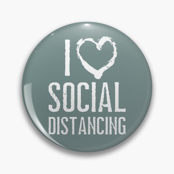 Item preview, I love social distancing  designed and sold by Growwithme.