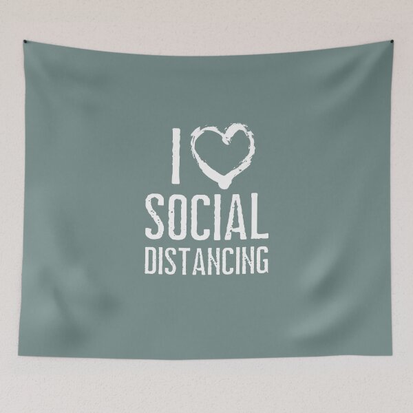 Item preview, I love social distancing  designed and sold by Growwithme.