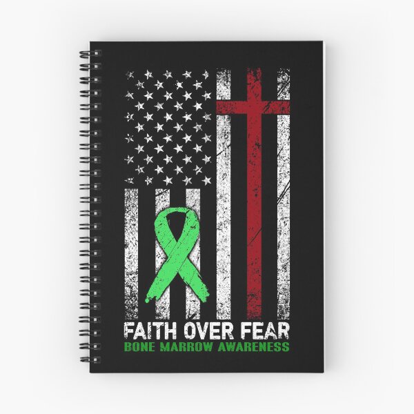 Item preview, Christian Distressed USA Flag Cross Faith Over Fears Bone Marrow Awareness designed and sold by Brad-FI.