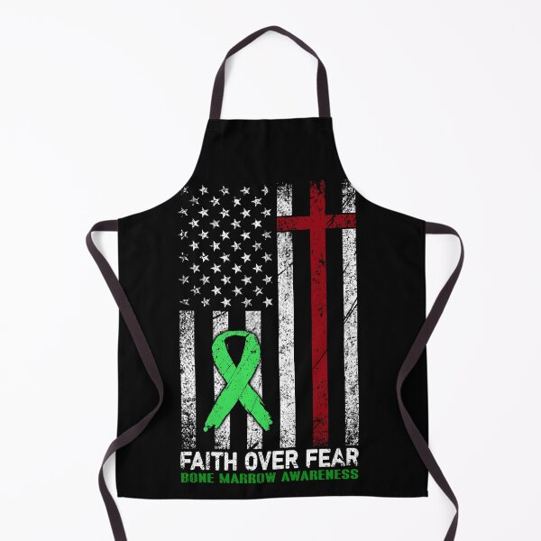 Item preview, Christian Distressed USA Flag Cross Faith Over Fears Bone Marrow Awareness designed and sold by Brad-FI.