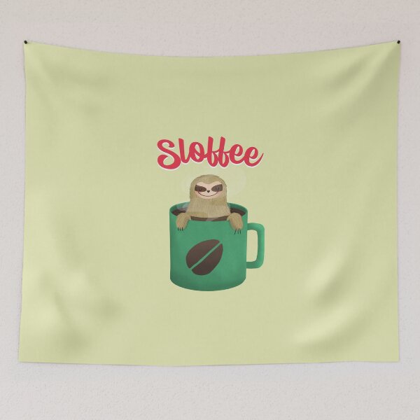 Item preview, Sloffee - Sloth + Coffee designed and sold by art-fox.