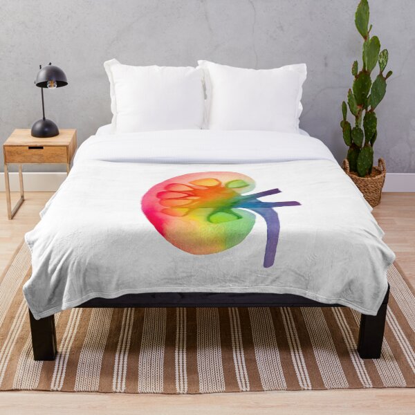 Item preview, Rainbow Kidney (white) designed and sold by Alane Fideler.