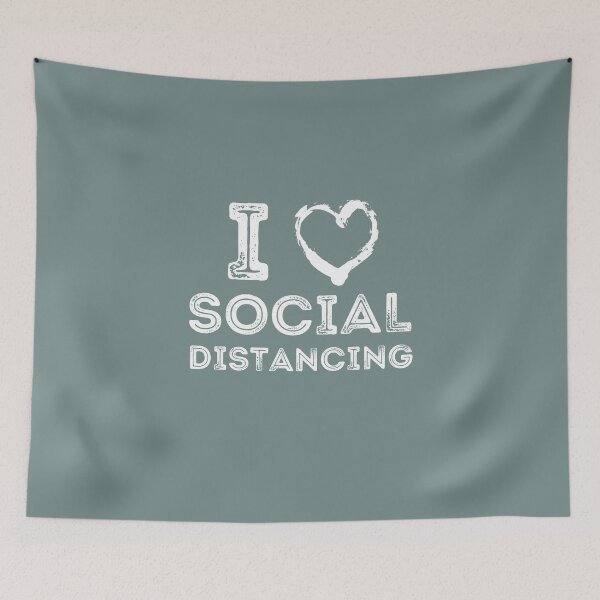 Item preview, I love social distancing  designed and sold by Growwithme.