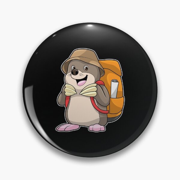 Item preview, Mole as Hiker with Luggage designed and sold by Snabdesign84.