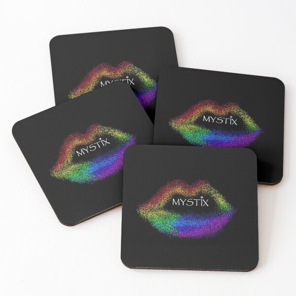 Item preview, Mystix brand rainbow abstract lips (KISS) designed and sold by MystixJack.