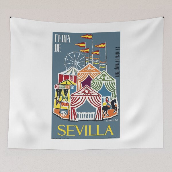 Artikelvorschau, Spanien 1960 Sevilla Festival Poster entworfen und verkauft von retrographics.