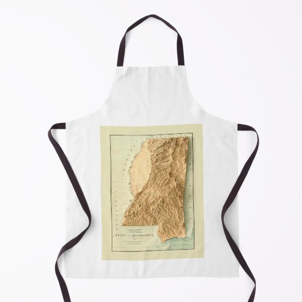 Item preview, 1878 Mississippi Relief Map 3D digitally-rendered designed and sold by ThinkAboutMaps.