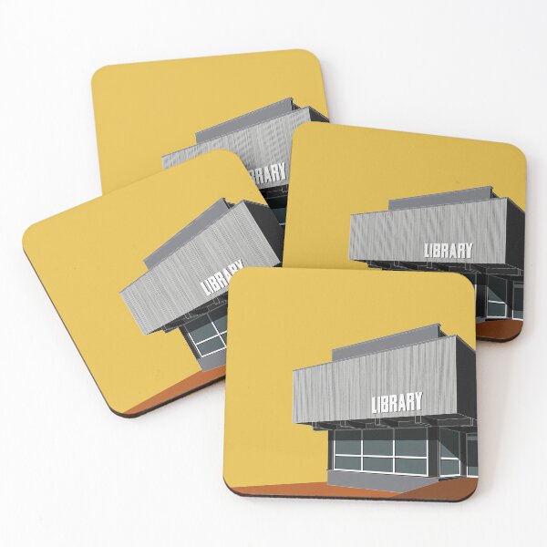Item preview, South Norwood Library, Southwark, London, Colour Print , Brutalist Print, Print, Artwork, Illustration, Brutalist Architecture, Architecture Print designed and sold by sketchingarchi.