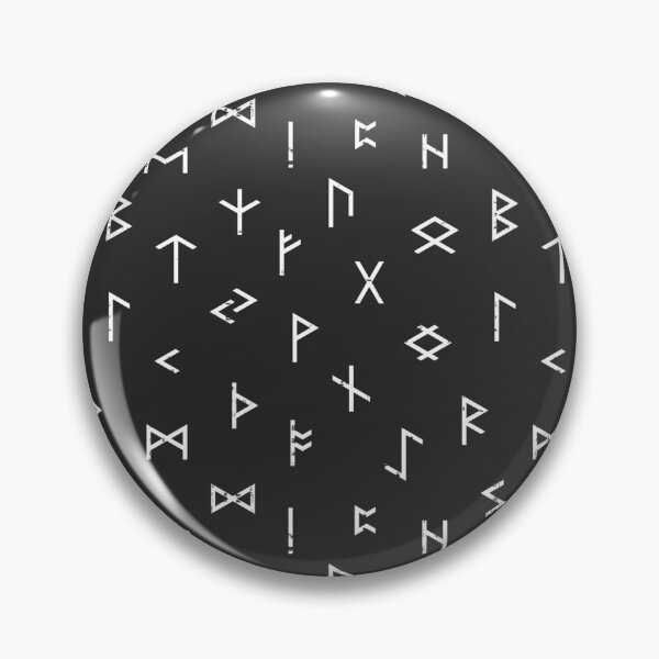 Artikelvorschau, Norse Elder Futhark Pagan Viking Runes Muster entworfen und verkauft von BluePagan.