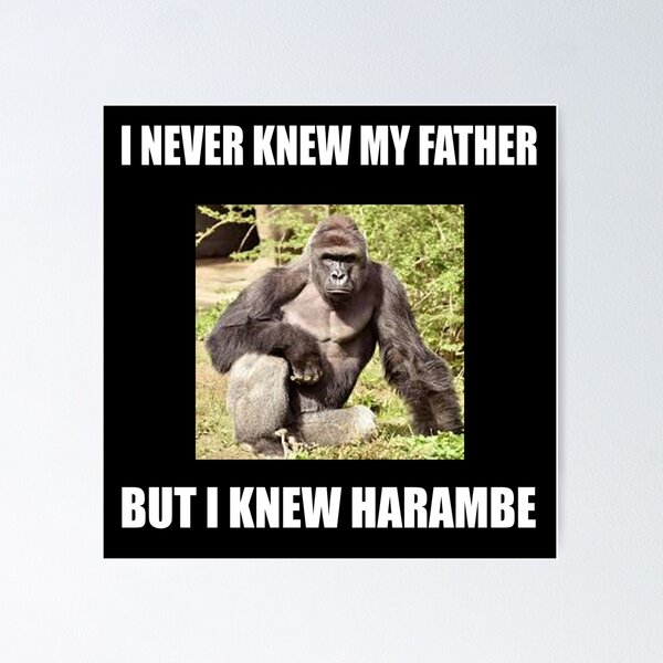 Item preview, Harambe Gorilla father designed and sold by earlstevens.