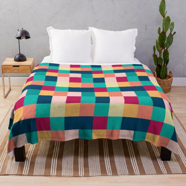 Item preview, Colorful Buffalo Check, squares seamless pattern designed and sold by IngaDesign.