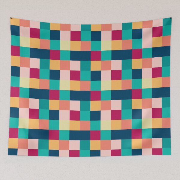 Item preview, Colorful Buffalo Check, squares seamless pattern designed and sold by IngaDesign.