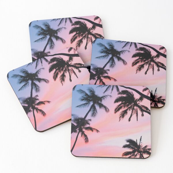 Item preview, Palm trees with pink clouds. Tropics designed and sold by TurboCrazy.