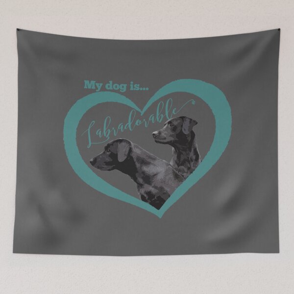 Item preview, Labradorable Black Labrador Retriever in Heart Design designed and sold by LifeCrush.