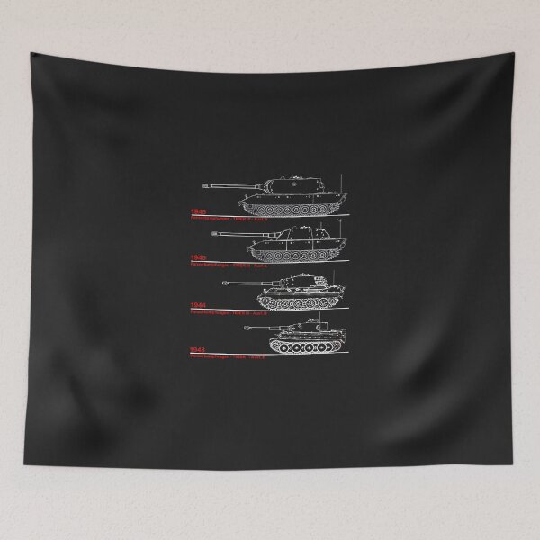 Artikelvorschau, Tiger Tank Blueprint Patent deutsche Armee Panzer ww2 Wehrmacht T-Shirt entworfen und verkauft von RolandMetz.
