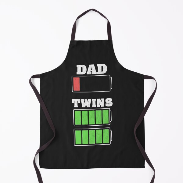 Item preview, Tired-Dad-Low-Battery-Twin-T-Shirt designed and sold by RolandMetz.