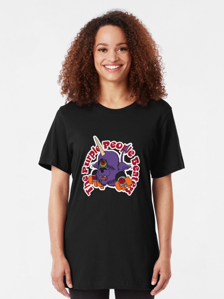Alternate view of BRDL "The Purple People Beaters" - Clothing, Tablet/Phone Cases, Pillows & MORE Slim Fit T-Shirt