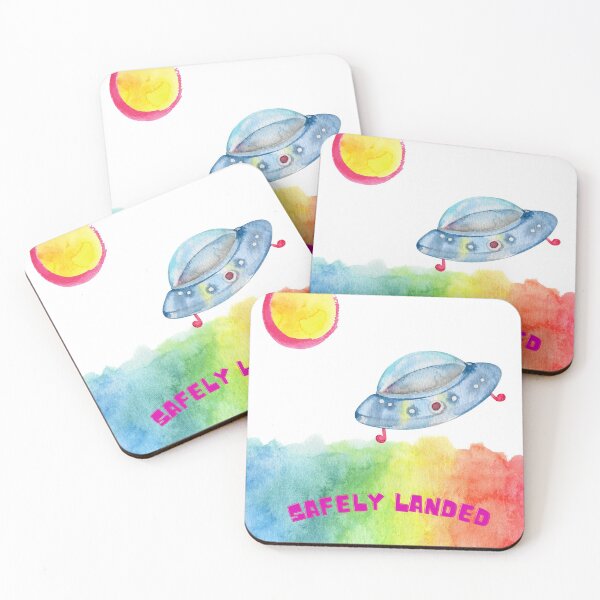 Item preview, Watercolor UFO Safely landed designed and sold by missionbear.