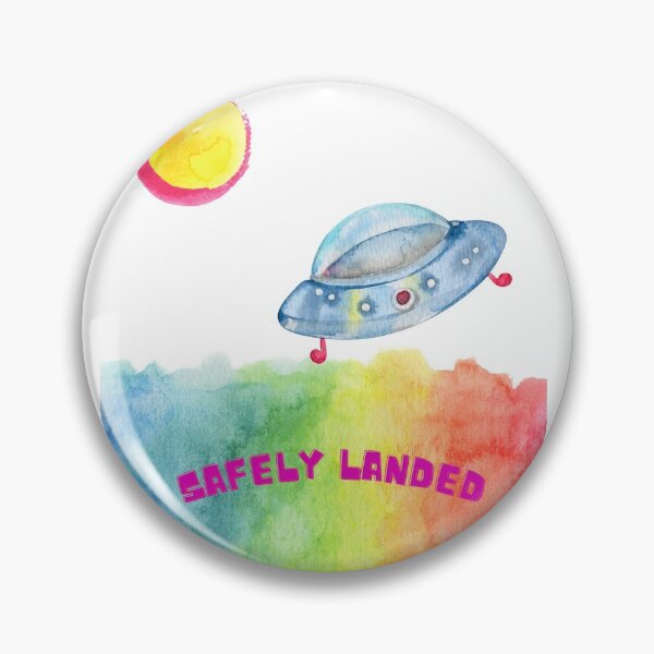 Item preview, Watercolor UFO Safely landed designed and sold by missionbear.