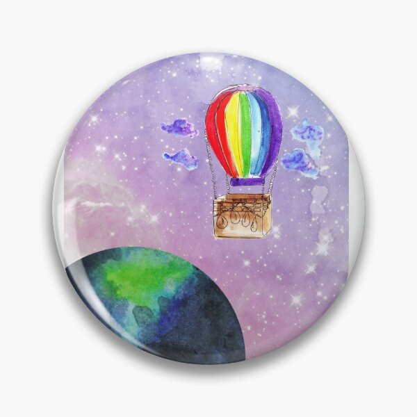 Item preview, Floating hot air balloon in the universe designed and sold by missionbear.