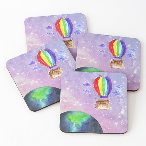 Item preview, Floating hot air balloon in the universe designed and sold by missionbear.