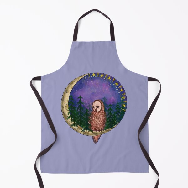 Item preview, Owl on the Moon Icon designed and sold by Salem Scribbles.