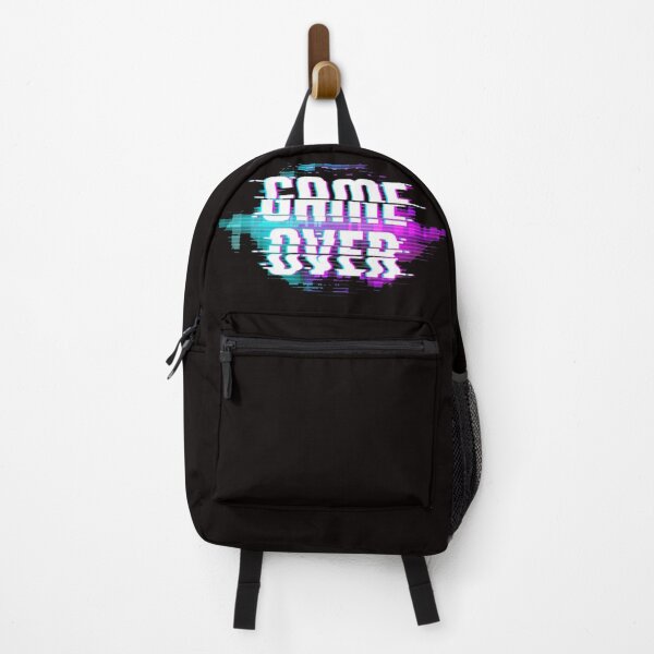 Item preview, Game Over Screen Digital Glitch Style Blue and Pink designed and sold by WearWolfDesigns.