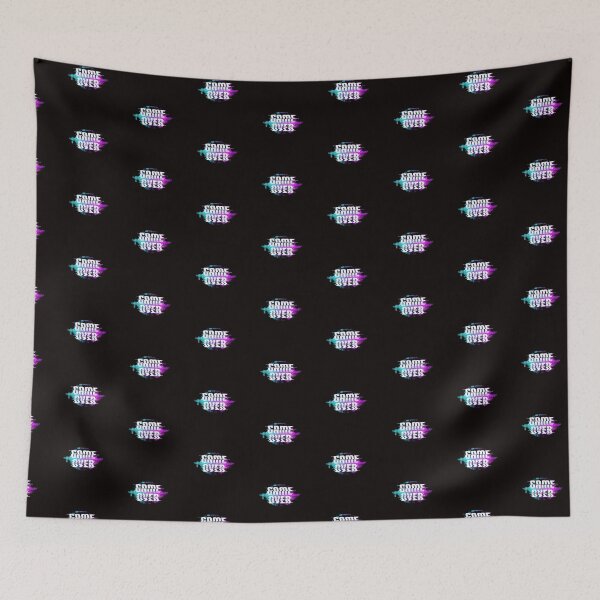 Item preview, Game Over Screen Digital Glitch Style Blue and Pink designed and sold by WearWolfDesigns.
