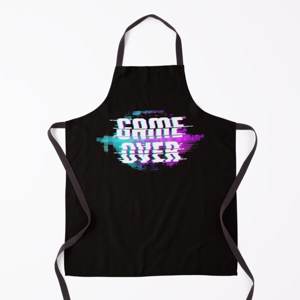 Item preview, Game Over Screen Digital Glitch Style Blue and Pink designed and sold by WearWolfDesigns.