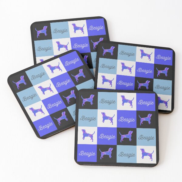 Item preview, Bubblegum Beagle Pattern in Blue designed and sold by AMSonArt.