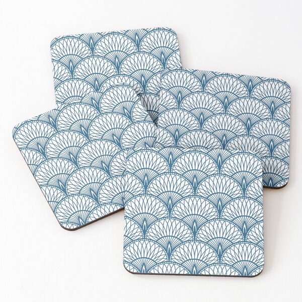 Item preview, Dark Blue 1920s Pattern designed and sold by AuraDesigner.