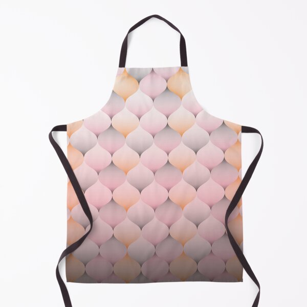 Item preview, Fish scale pattern in warm peach and grey designed and sold by IngaDesign.