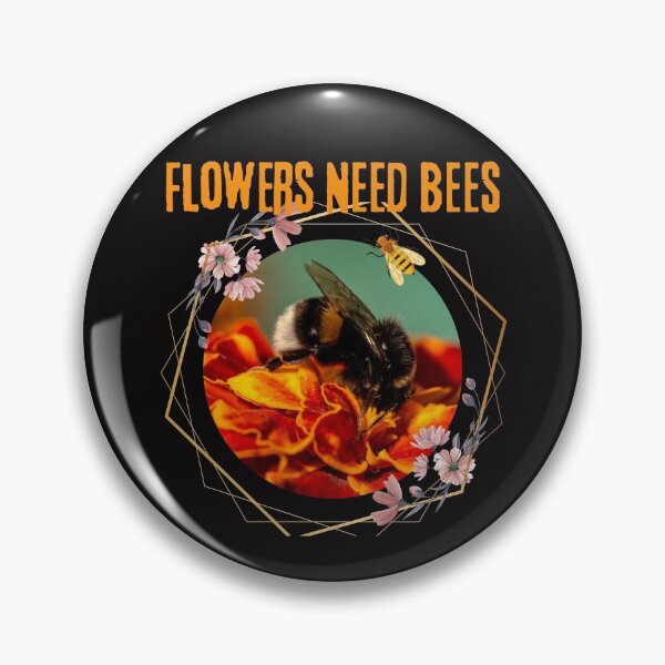 Item preview, Flowers Need Bees Colorful Circle Design designed and sold by EarthArtDesigns.