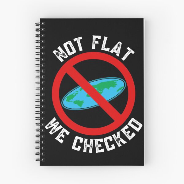 Item preview, Not Flat We Checked, funny Flat Earther designed and sold by Tee4Tech.